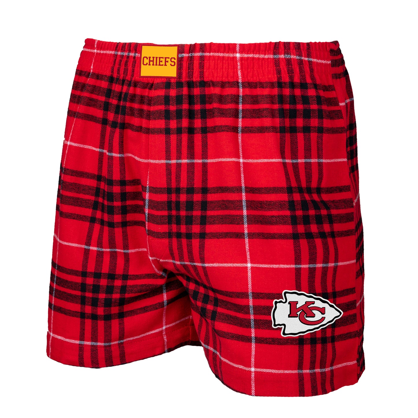 Men's Concepts Sport Red/Black Kansas City Chiefs Concord Flannel Boxers