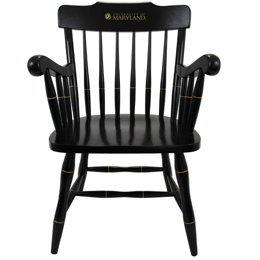 Black Maryland Terrapins Captain's Chair