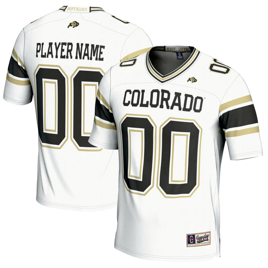 Men's GameDay Greats White Colorado Buffaloes NIL Pick-A-Player Football Jersey