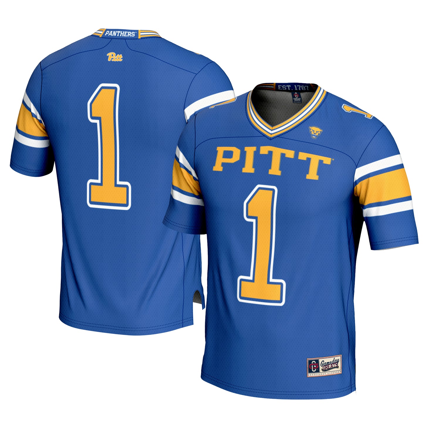 Youth GameDay Greats #1 Royal Pitt Panthers Football Jersey