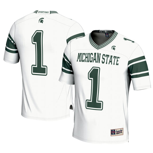 Youth GameDay Greats #1 White Michigan State Spartans Football Jersey