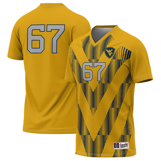 Men's GameDay Greats  Gold West Virginia Mountaineers Lightweight Soccer Jersey