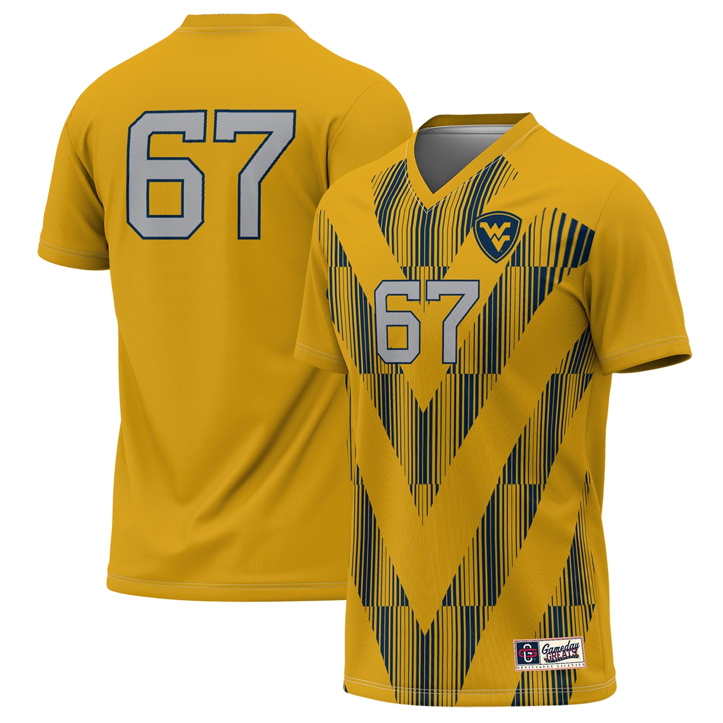 Youth GameDay Greats Gold West Virginia Mountaineers Lightweight Soccer Jersey