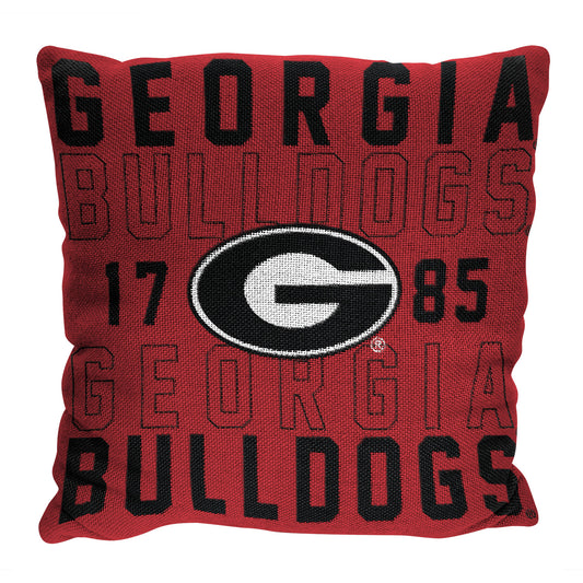 The Northwest Group  Georgia Bulldogs 20" x 20" Stacked Pillow