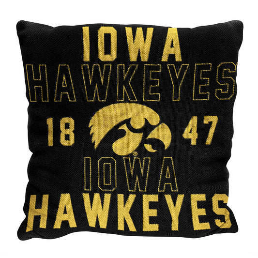 The Northwest Group  Iowa Hawkeyes 20" x 20" Stacked Pillow