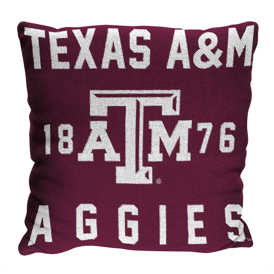 The Northwest Group  Texas A&M Aggies 20" x 20" Stacked Pillow
