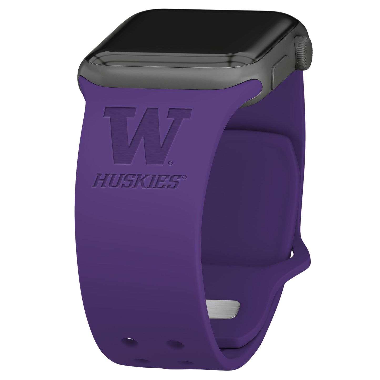 Washington Huskies Debossed Silicone Apple Watch Band