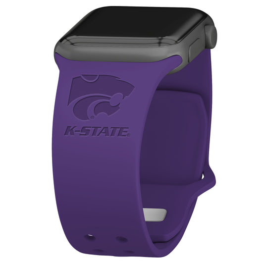 Kansas State Wildcats Debossed Silicone Apple Watch Band