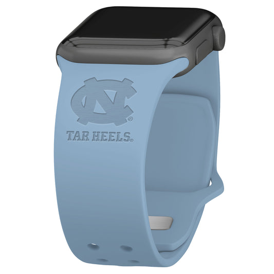 North Carolina Tar Heels Debossed Silicone Apple Watch Band