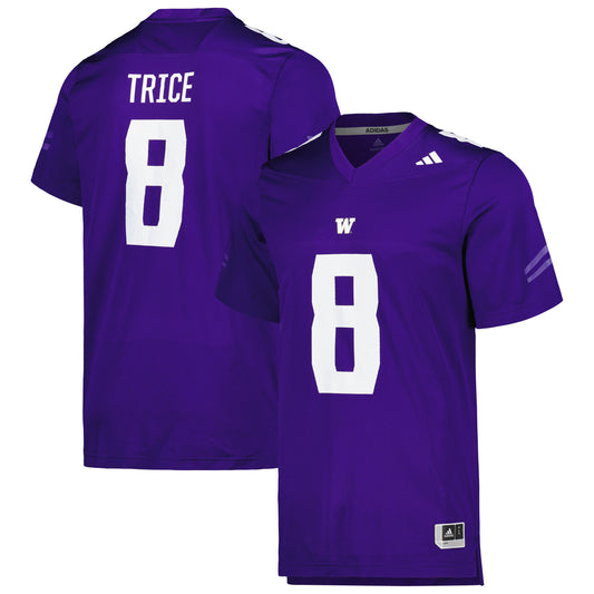 Men's adidas Bralen Trice Purple Washington Huskies Replica Football Jersey