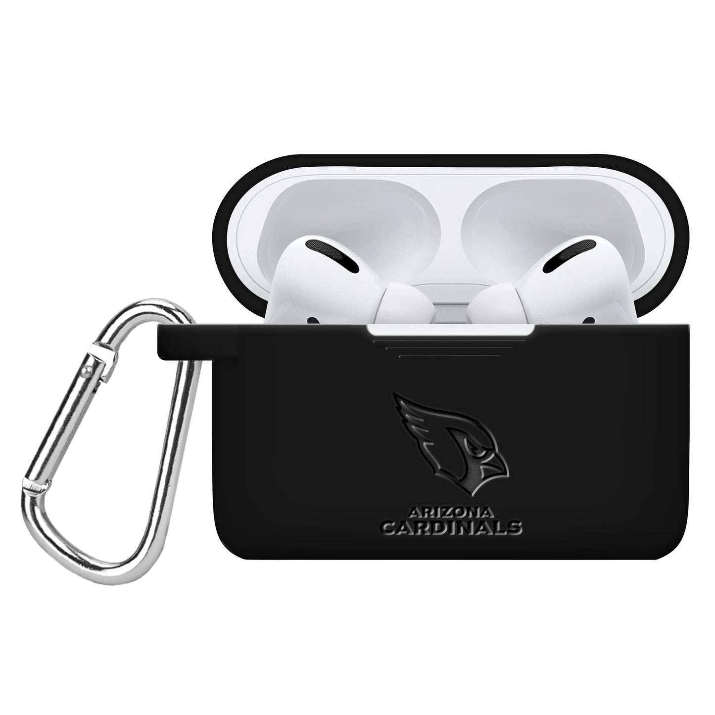 Arizona Cardinals Debossed Silicone Airpods Pro Case Cover