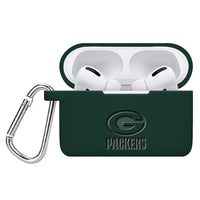 Green Bay Packers Debossed Silicone Airpods Pro Case Cover