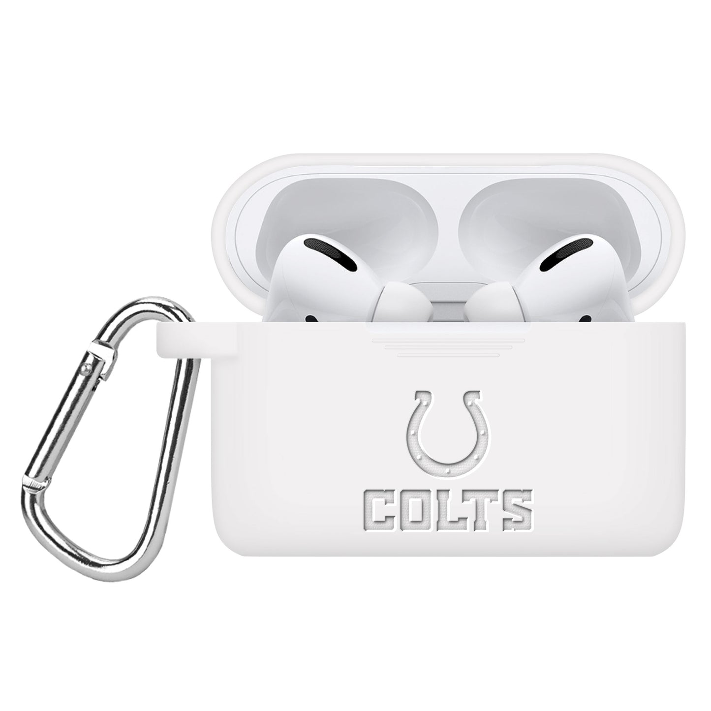 Indianapolis Colts Debossed Silicone Airpods Pro Case Cover