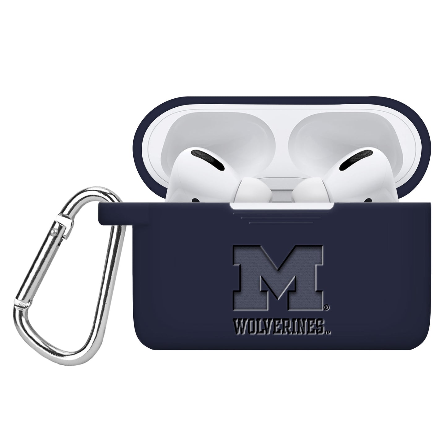 Michigan Wolverines Debossed Silicone Airpods Pro Case Cover