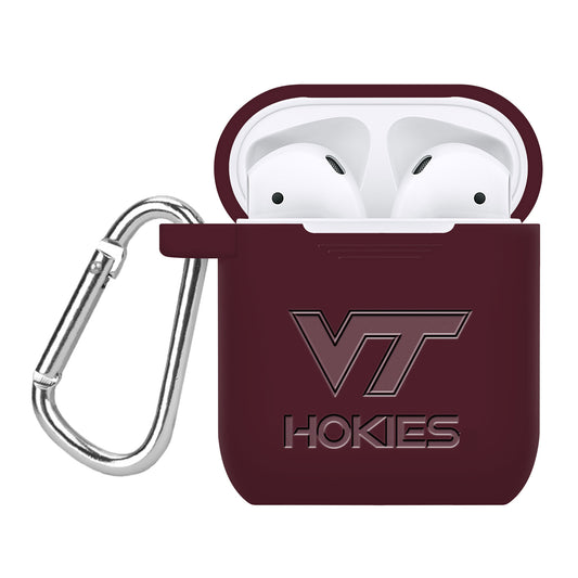 Virginia Tech Hokies Debossed Silicone AirPods Case Cover