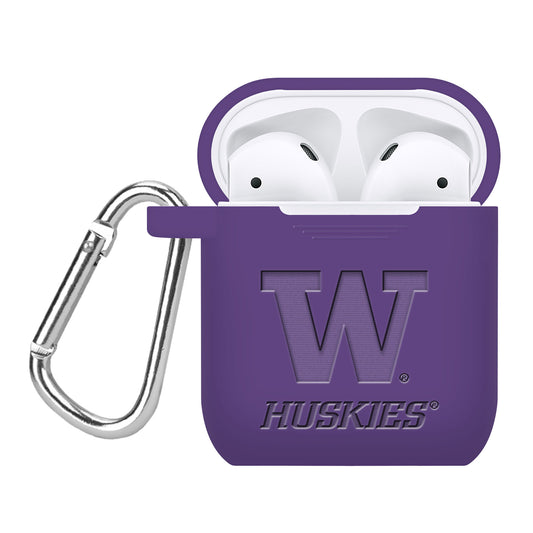 Washington Huskies Debossed Silicone AirPods Case Cover