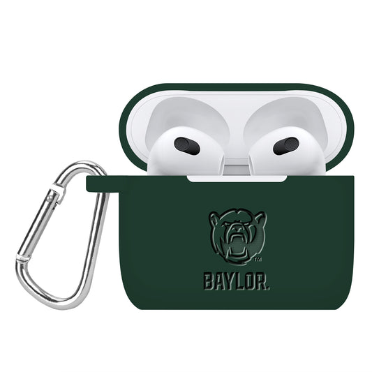 Baylor Bears Debossed Silicone AirPods Gen Three Case Cover