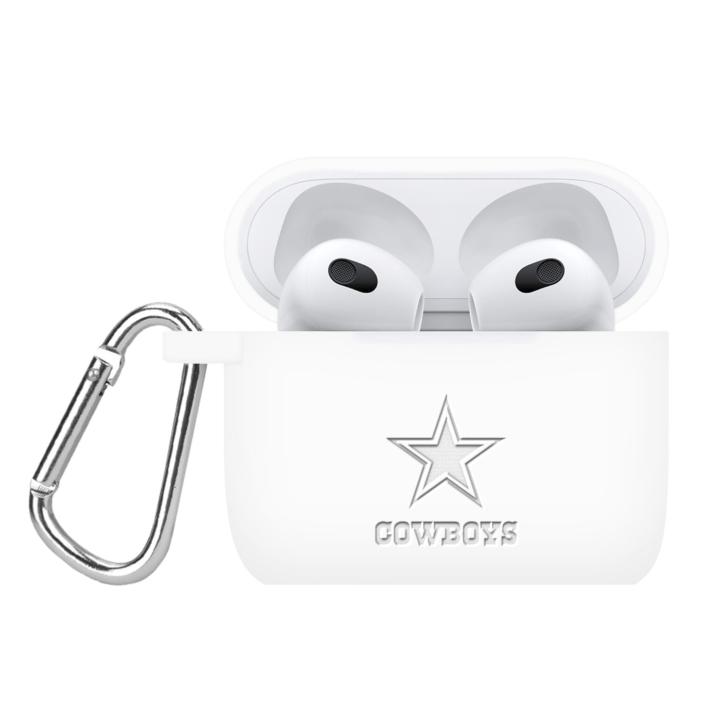 Dallas Cowboys Debossed Silicone AirPods Gen Three Case Cover