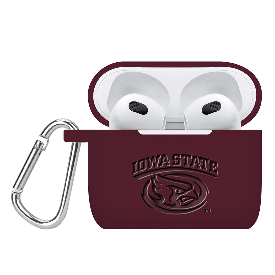 Iowa State Cyclones Debossed Silicone AirPods Gen Three Case Cover