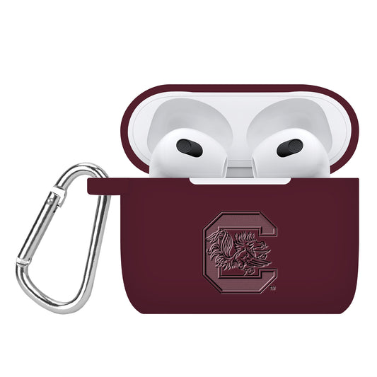 South Carolina Gamecocks Debossed Silicone AirPods Gen Three Case Cover