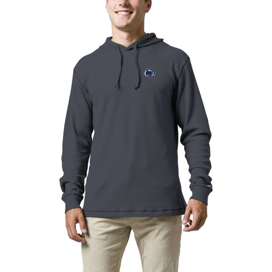 Men's League Collegiate Wear  Navy Penn State Nittany Lions  Waffle Knit Pullover Hoodie