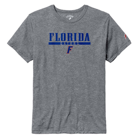 Men's League Collegiate Wear  Heather Gray Florida Gators  Victory Falls Tri-Blend T-Shirt