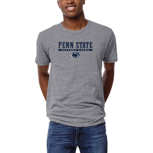 Men's League Collegiate Wear  Heather Gray Penn State Nittany Lions  Victory Falls Tri-Blend T-Shirt
