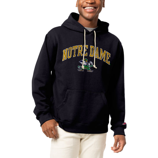 Men's League Collegiate Wear  Navy Notre Dame Fighting Irish  Essential Fleece Pullover Hoodie