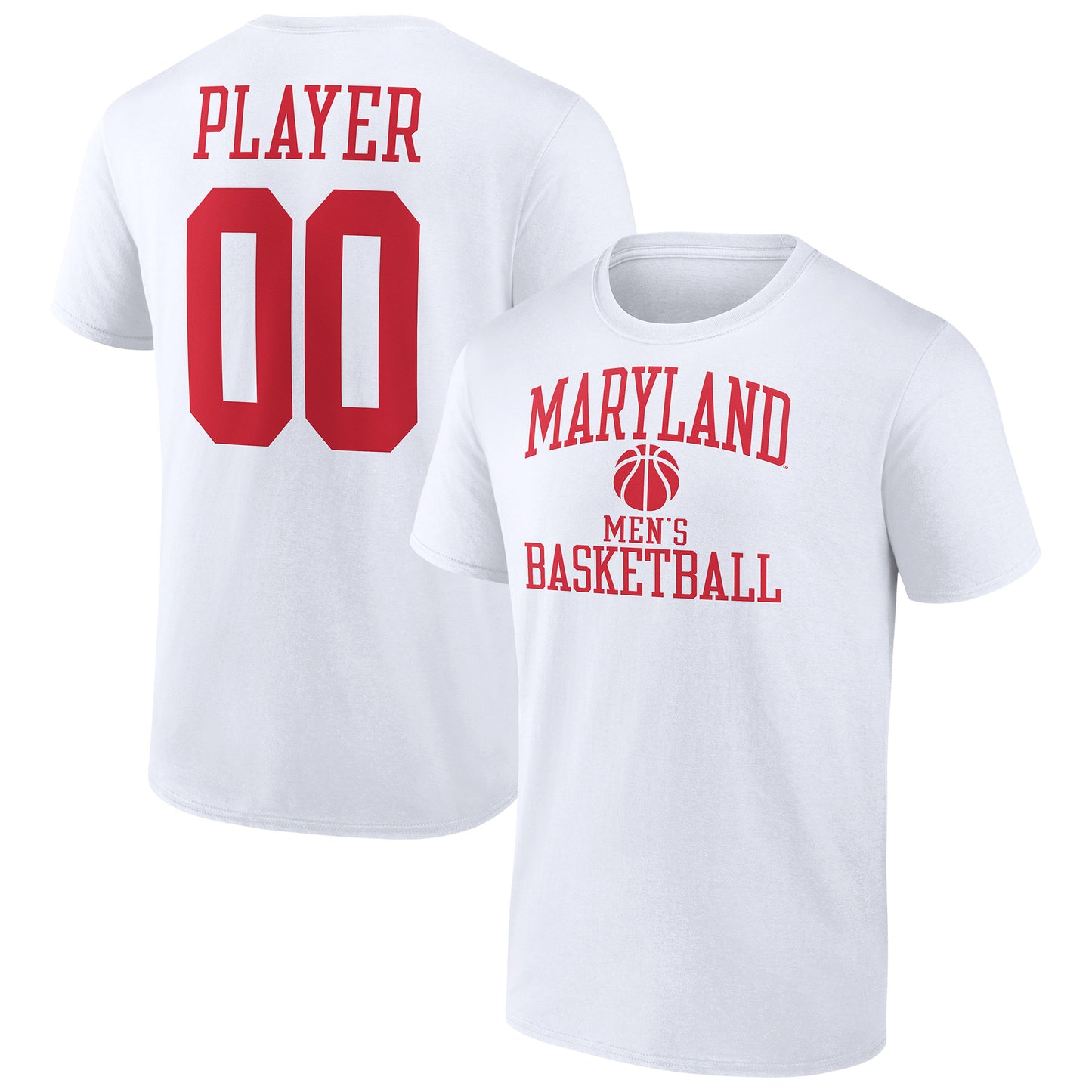 Men's  White Maryland Terrapins Men's Basketball Pick-A-Player NIL Gameday Tradition T-Shirt