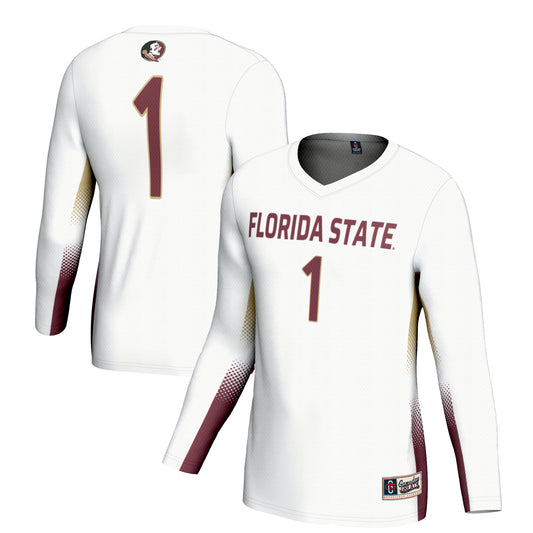 Unisex GameDay Greats #1 White Florida State Seminoles Lightweight Volleyball Jersey