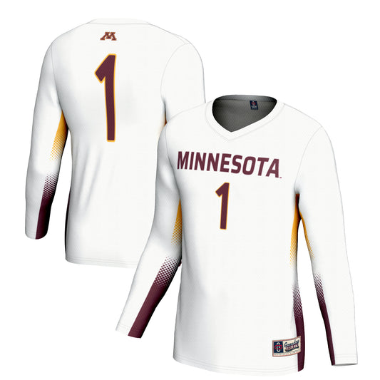 Unisex GameDay Greats #1 White Minnesota Golden Gophers Lightweight Volleyball Jersey