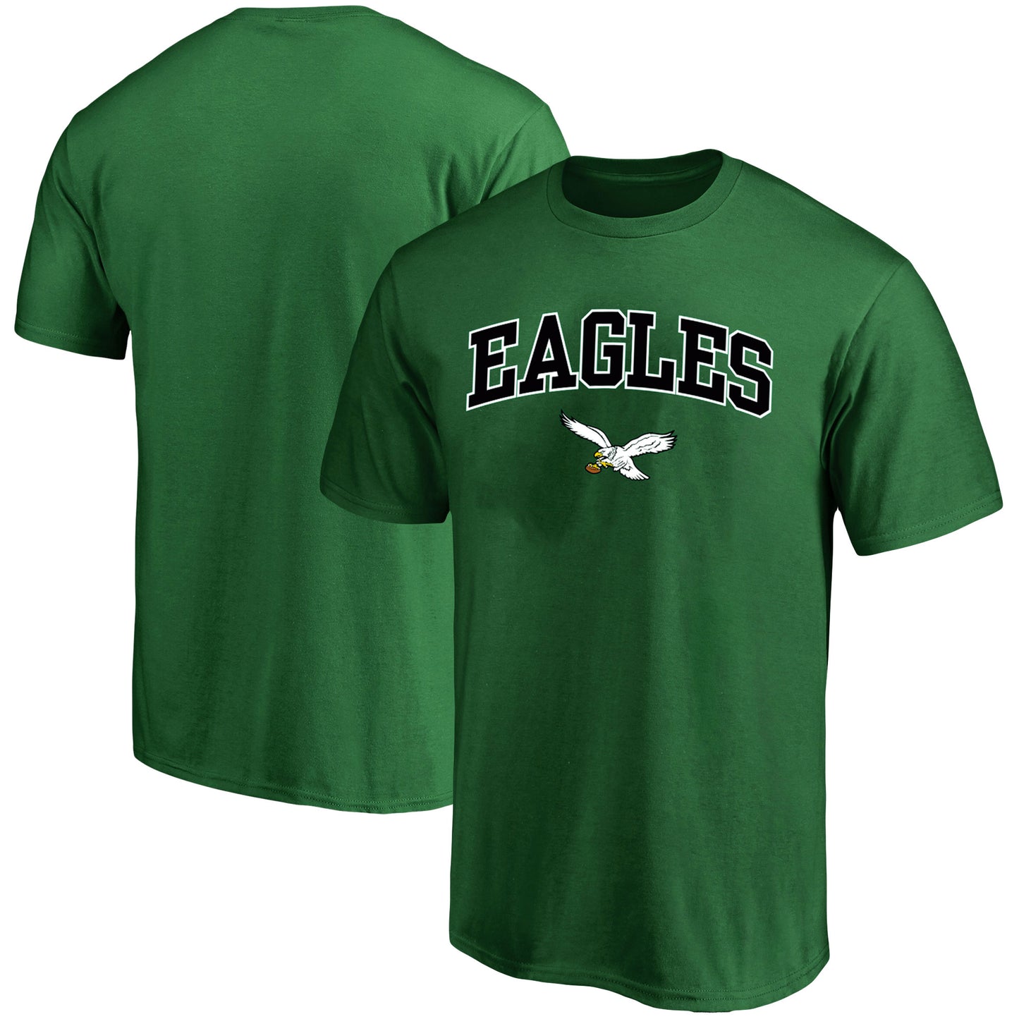 Men's Profile Kelly Green Philadelphia Eagles Big & Tall Arch Over Retro Logo T-Shirt