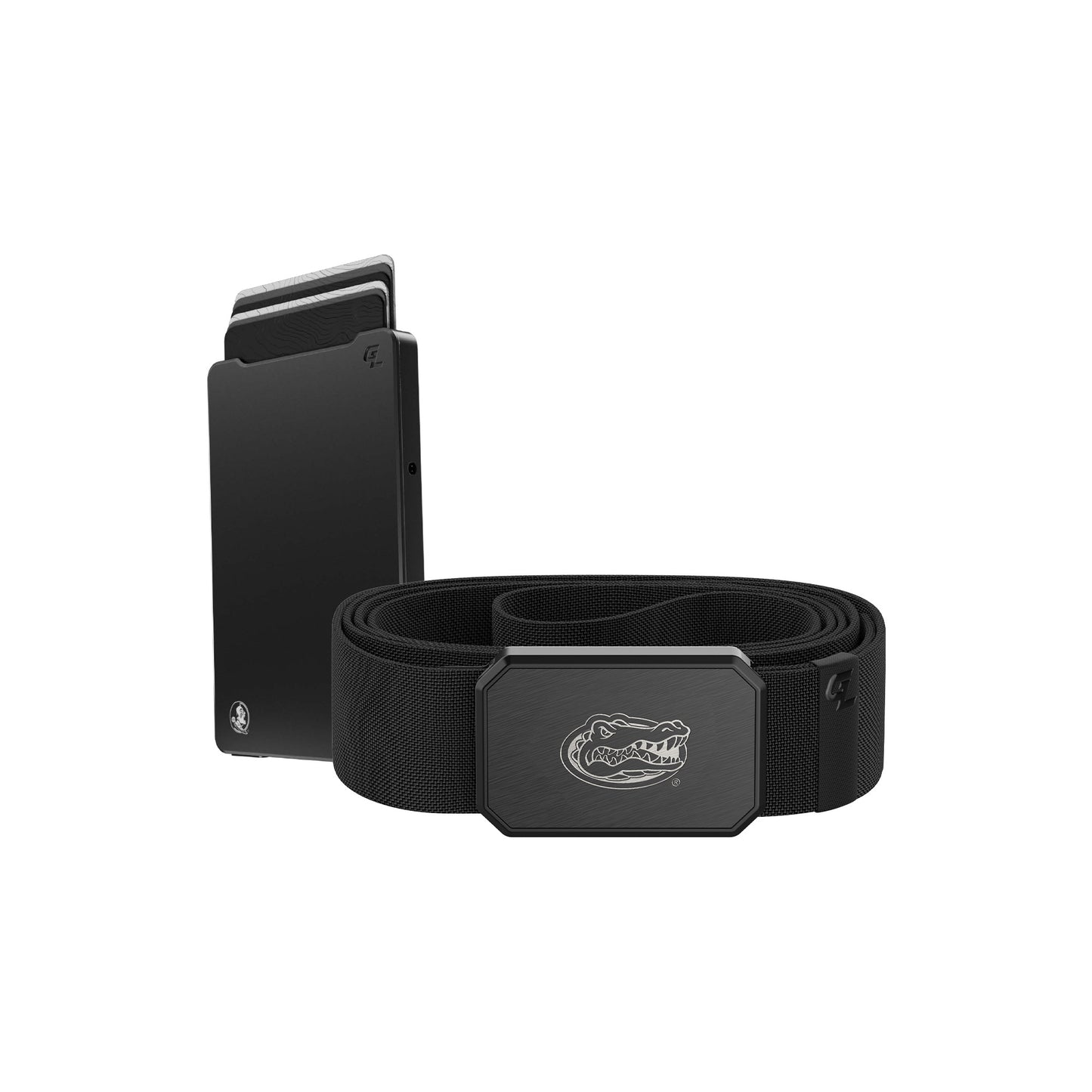 Groove Life Black Florida Gators Money Clip & Belt Bundle