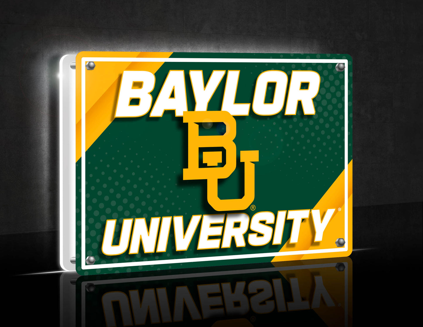 Baylor Bears LED Rectangle Tabletop Sign