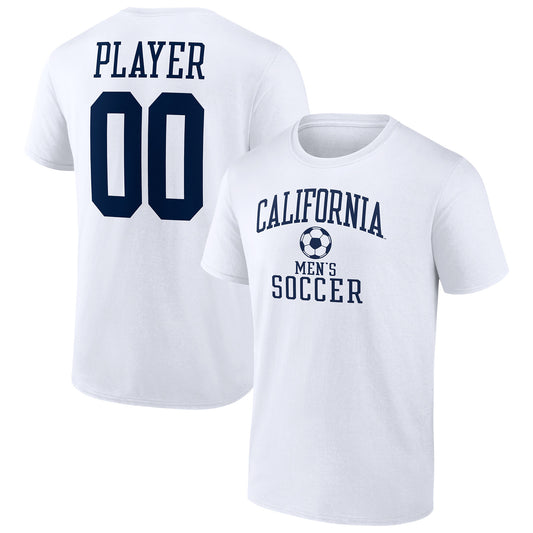 Men's  White Cal Bears Men's Soccer Pick-A-Player NIL Gameday Tradition T-Shirt