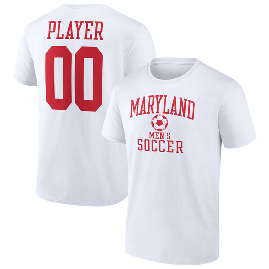 Men's  White Maryland Terrapins Men's Soccer Pick-A-Player NIL Gameday Tradition T-Shirt