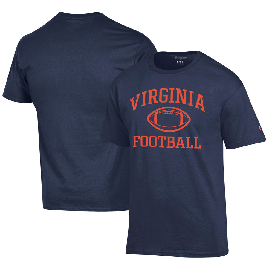 Men's Champion  Navy Virginia Cavaliers Football Jersey T-Shirt