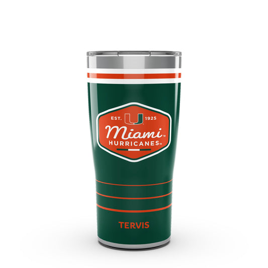 Tervis Miami Hurricanes 20oz. Vintage DuraPrint™️ Stainless Steel Travel Tumbler