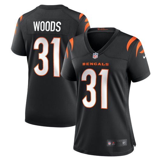 Women's Nike Ickey Woods Black Cincinnati Bengals Retired Player Game Jersey