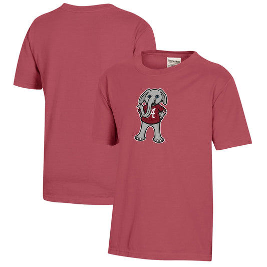 Youth  Crimson Alabama Crimson Tide Logo Comfort Wash T-Shirt