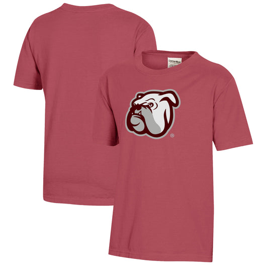 Youth  Maroon Mississippi State Bulldogs Logo Comfort Wash T-Shirt