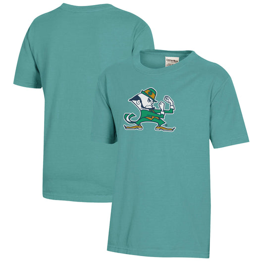 Youth  Green Notre Dame Fighting Irish Logo Comfort Wash T-Shirt