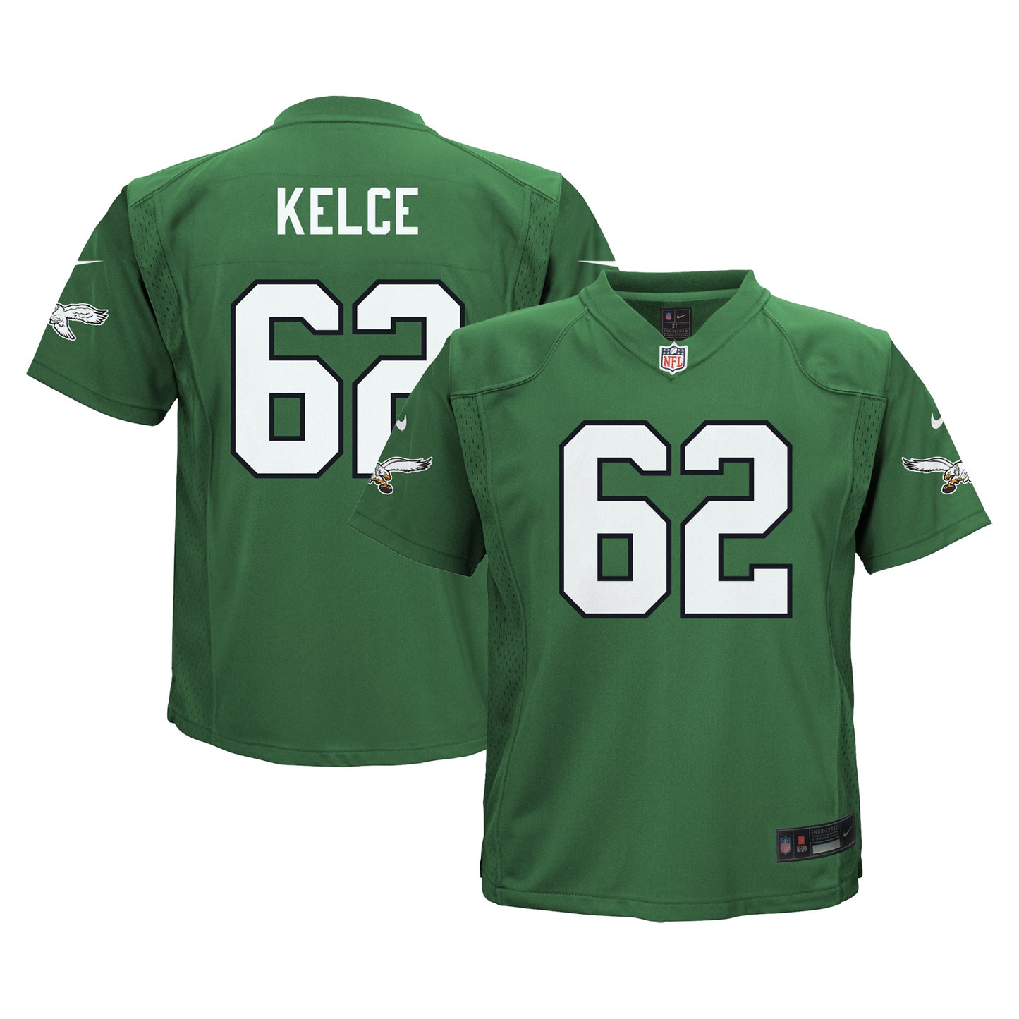 Toddler Nike Jason Kelce Kelly Green Philadelphia Eagles Alternate Game Jersey