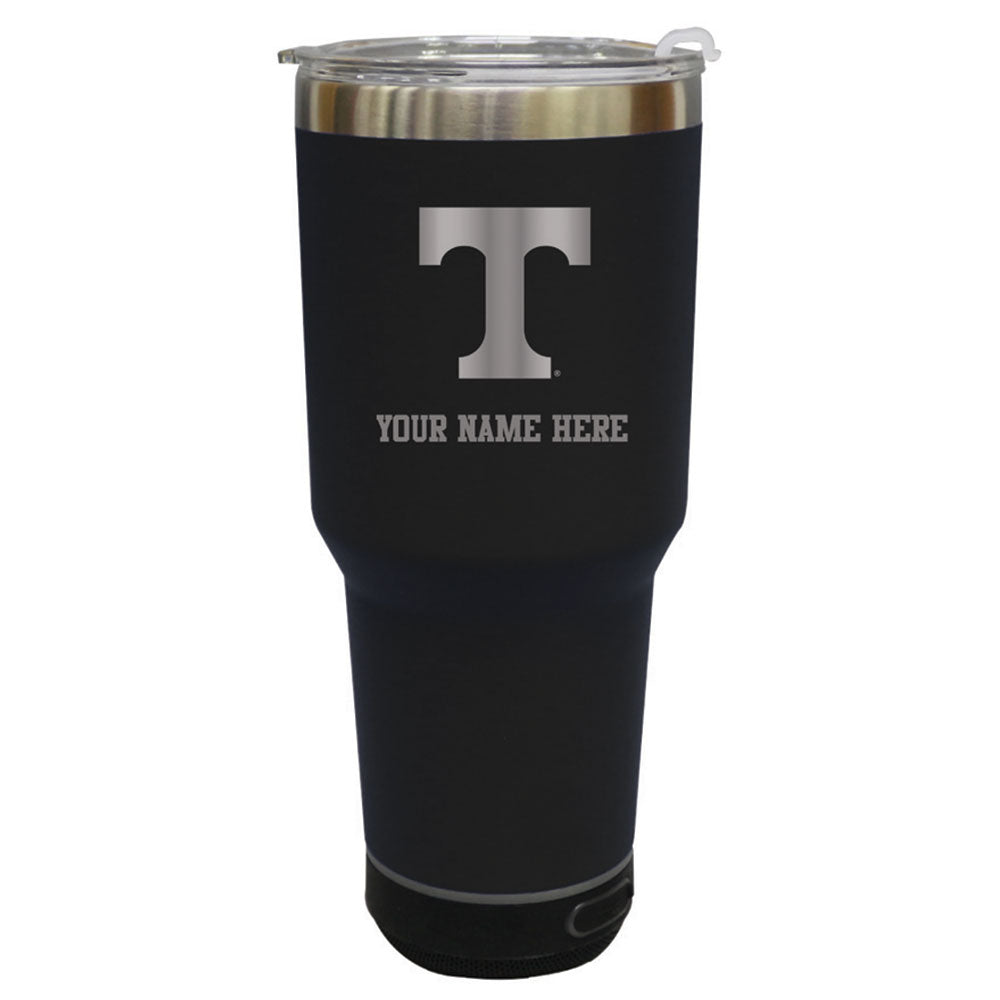 The Memory Company  Tennessee Volunteers Personalized 30oz. Stainless Steel Bluetooth Tumbler