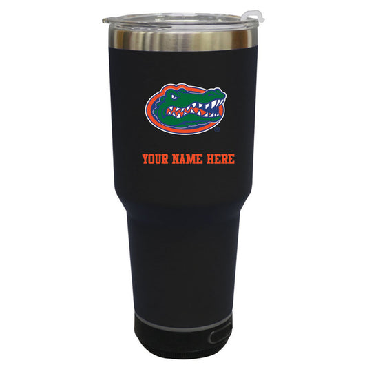 The Memory Company  Florida Gators Personalized 30oz. Stainless Steel Bluetooth Tumbler