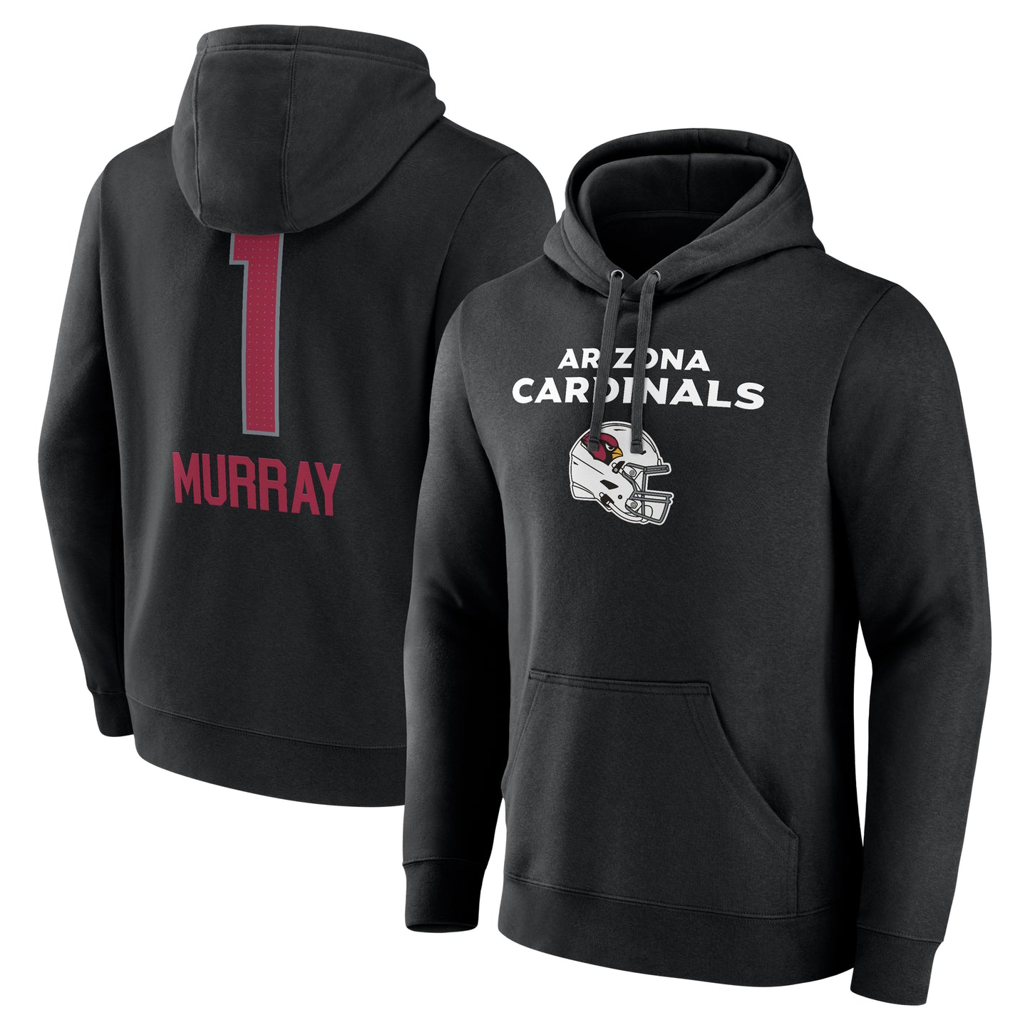 Men's Kyler Murray Black Arizona Cardinals Team Wordmark Name & Number Pullover Hoodie