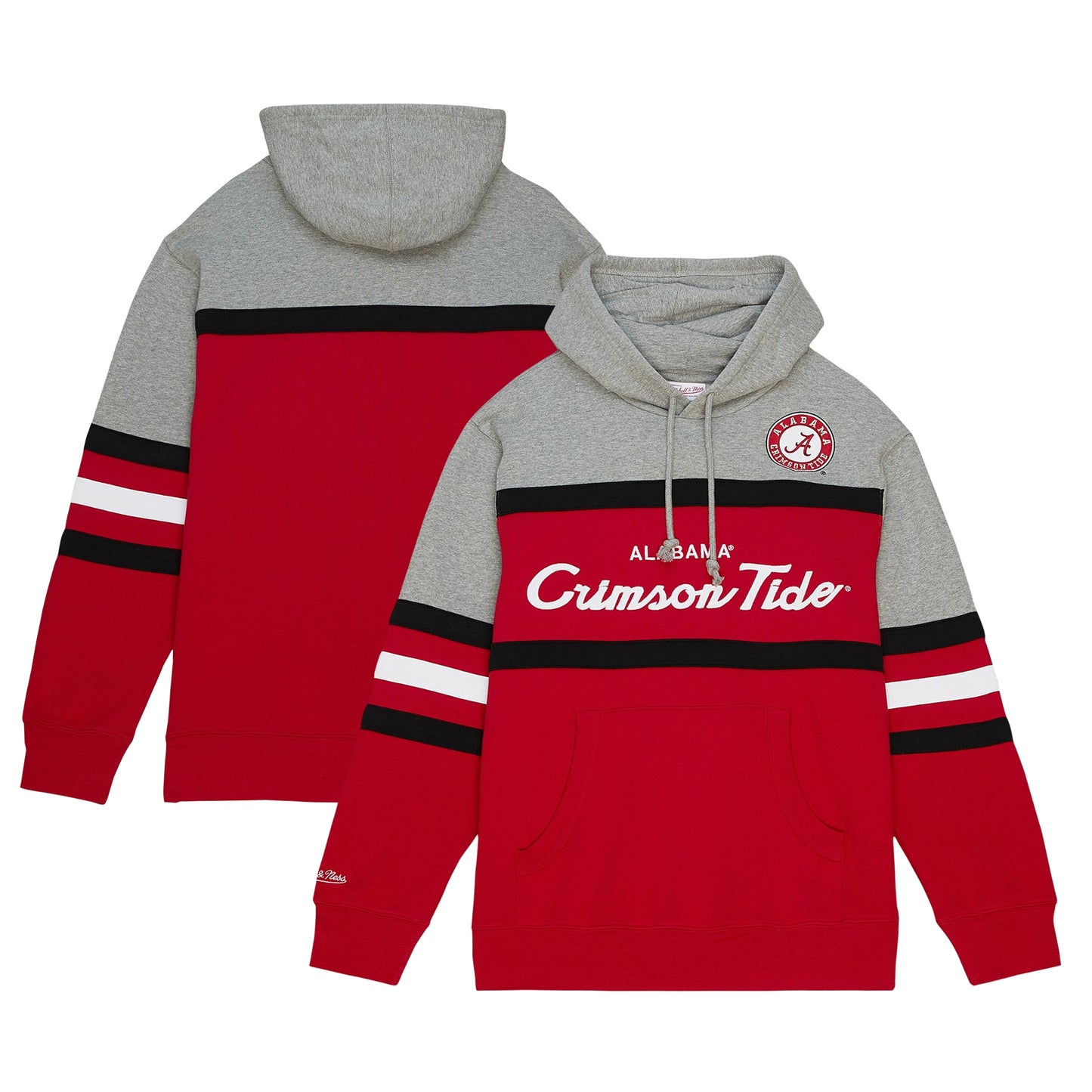 Men's Mitchell & Ness Crimson Alabama Crimson Tide Head Coach Pullover Hoodie