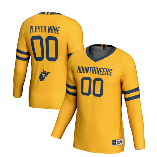 Youth GameDay Greats  Gold West Virginia Mountaineers NIL Pick-A-Player Lightweight Volleyball Jersey