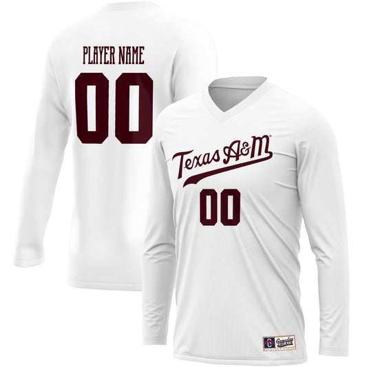 Youth GameDay Greats  White Texas A&M Aggies NIL Pick-A-Player Lightweight Volleyball Jersey