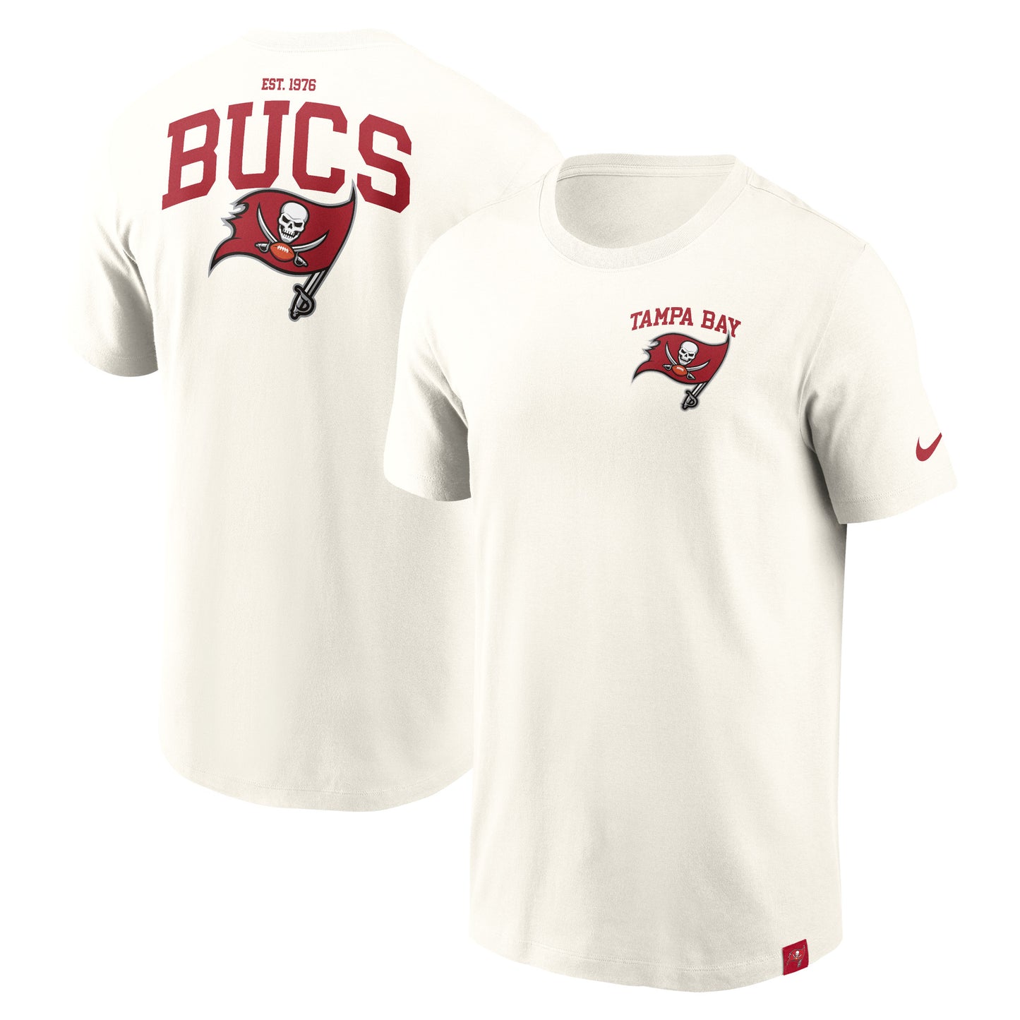 Men's Nike Cream Tampa Bay Buccaneers Blitz Essential T-Shirt